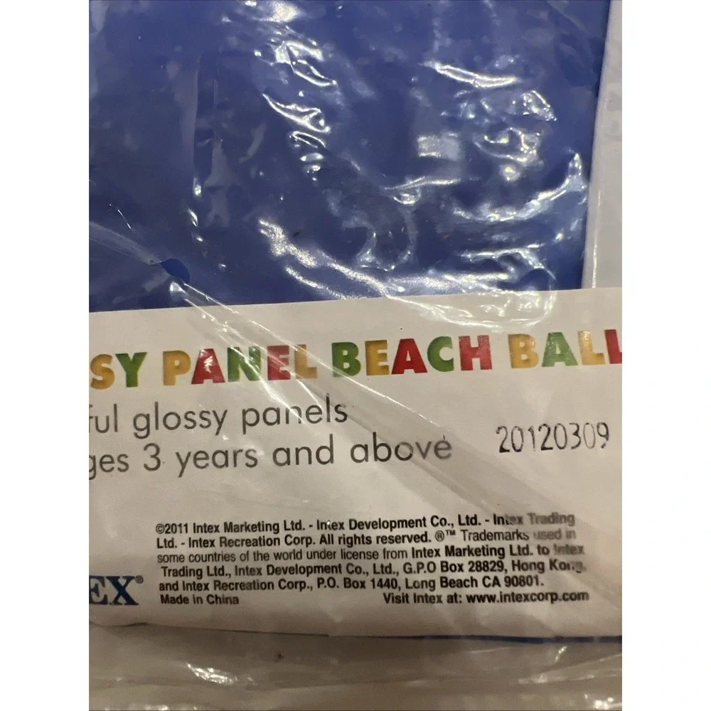New Intex Red Blue White Inflatable Pool Beach Ball 24